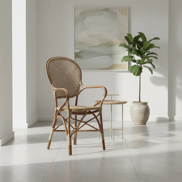 SIKA Originals Rossini Rattan Armchair - Antique at Online8 Furniture Auckland NZ
