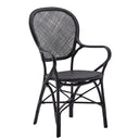 SIKA Originals Rossini Rattan Armchair - Black at Online8 Furniture Auckland NZ