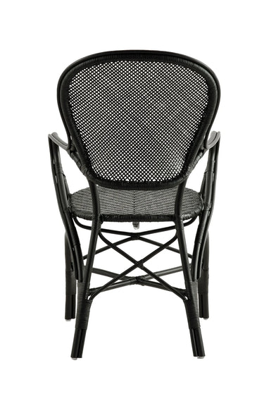 SIKA Originals Rossini Rattan Armchair - Black at Online8 Furniture Auckland NZ