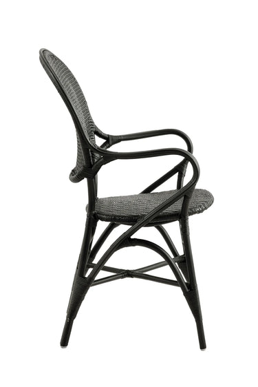 SIKA Originals Rossini Rattan Armchair - Black at Online8 Furniture Auckland NZ