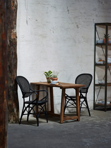 SIKA Originals Rossini Rattan Armchair - Black at Online8 Furniture Auckland NZ
