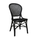 SIKA Originals Rossini Rattan Side Chair - Black at Online8 Furniture Auckland NZ