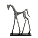Silver Horse Standing - Large at Online8 Furniture Auckland NZ