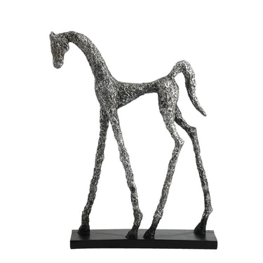 Silver Horse Standing - Large at online8 furniture store Auckland