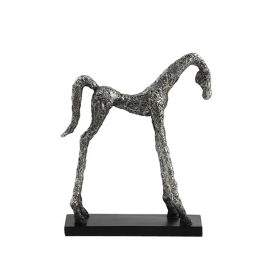 Silver Horse Standing - Small at online8 furniture store Auckland