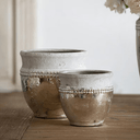 Silver & Stone Planters Set/2 at online8 furniture store Auckland