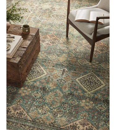 Sinclair Turquoise Multi Color Rug - 229x289Cm at online8 furniture store Auckland