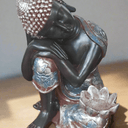 Sitting Buddha Statue with Candle Holder at online8 furniture store Auckland