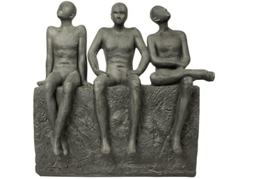 Sitting Thinking Men Outdoor Statue at online8 furniture store Auckland