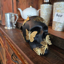 Skull with Metal Butterflies at online8 furniture store Auckland