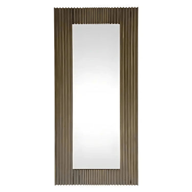 Slated Wooden Wall | Floor Mirror at Online8 Furniture Auckland NZ