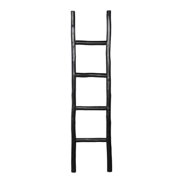 Slim Rustic Ladder – Black at online8 furniture store Auckland
