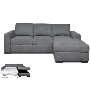 Sloane Large Sofabed with Storage - Charcoal at Online8 Furniture Auckland NZ