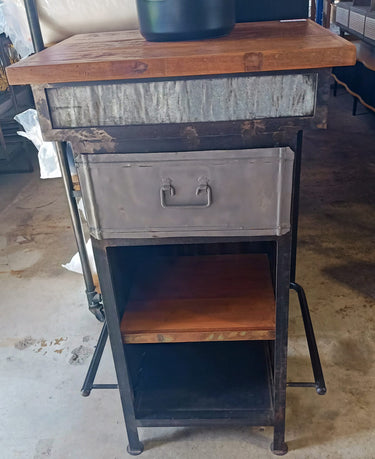 Small Industrial Bar Table at online8 furniture store Auckland