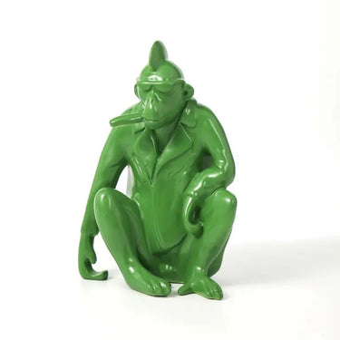 Smokin'Mo Green Ape Statue at online8 furniture store Auckland