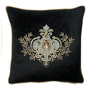 Snugg+Co Cushion Cover - Black W/ Gray Wreath at online8 furniture store Auckland