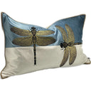 Snugg+Co Cushion Cover - Blue/White/Gold at online8 furniture store Auckland