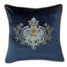 Snugg+Co Cushion Cover - Teal W/Blue Wreath at online8 furniture store Auckland