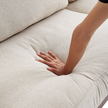 Soho 3 Seater Feather Foam Sofa - Natural at online8 furniture store Auckland