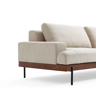 Soho 3 Seater Feather Foam Sofa - Natural at online8 furniture store Auckland