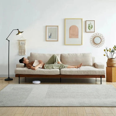 Soho 3 Seater Feather Foam Sofa - Natural at online8 furniture store Auckland