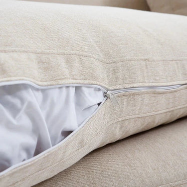 Soho 3 Seater Feather Foam Sofa - Natural at online8 furniture store Auckland