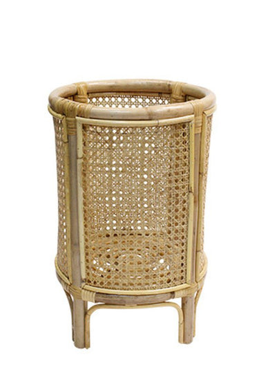 Soka Rattan Webbing Planter Small at online8 furniture store Auckland