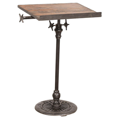 Solid Teak Adjustable Menu Stand | Lecturn | Music Easle at online8 furniture store Auckland