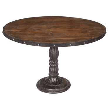 Solid Teak Round Dining Table - 1200 at online8 furniture store Auckland