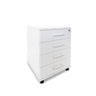 Sonic White 4-Drawer Mobile Storage Unit at online8 furniture store Auckland
