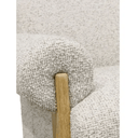 Sophie Linen & Oak Accent Chair - Grey Fleck at online8 furniture store Auckland