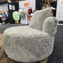 Sophie Round Accent Chair -  Sand at online8 furniture store Auckland