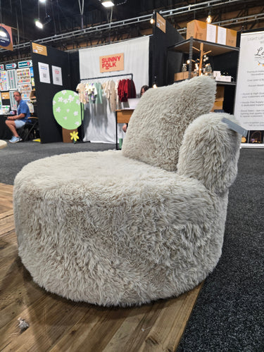 Sophie Round Accent Chair -  Sand at online8 furniture store Auckland