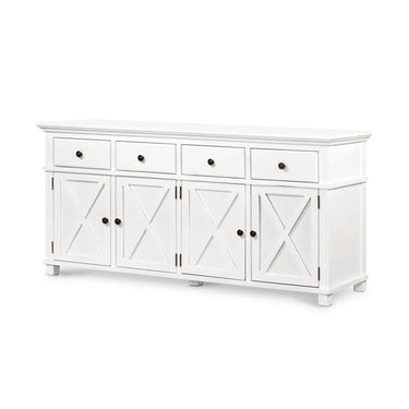 Sorrento 4 Door Hamptons Buffet Table - 1880mm at Online8 Furniture Auckland NZ
