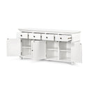 Sorrento 4 Door Hamptons Buffet Table - 1880mm at Online8 Furniture Auckland NZ