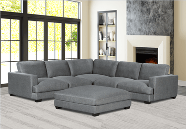 Sorrento Deep Seat Corner Sofa with Ottoman at online8 furniture store Auckland