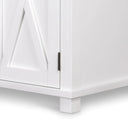 Sorrento Large Glass Door Hamptons Cabinet White at Online8 Furniture Auckland NZ