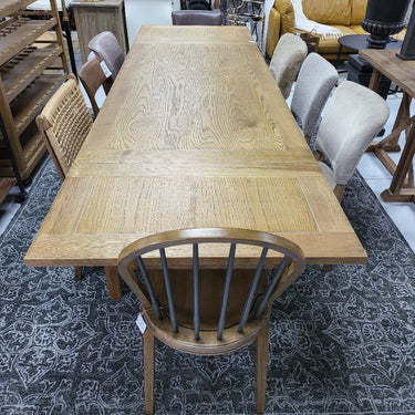 Southbank Double Extension Dining Table - Light Oak at online8 furniture store Auckland