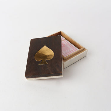 Spade Mango Wood & Resin Card Box at Online8 Furniture Auckland NZ