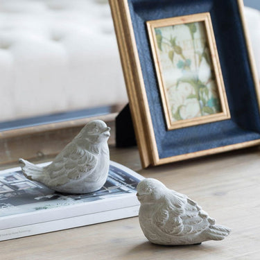 Sparrow Bird Statue Set/2 at online8 furniture store Auckland