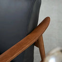 Spencer Mid-Century Armchair Black at online8 furniture store Auckland