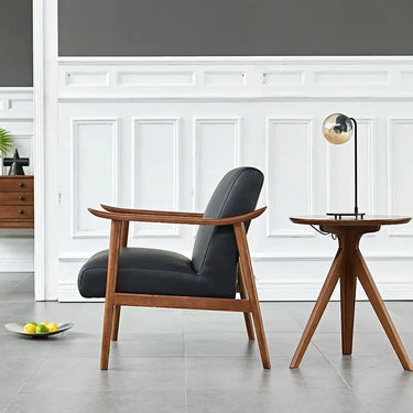 Spencer Mid-Century Armchair Black at online8 furniture store Auckland