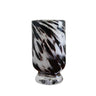 Spotty Hurricane Vase - Black & White at online8 furniture store Auckland
