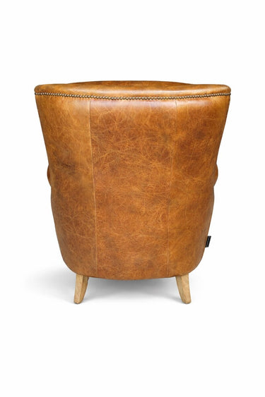 Springfield Aged Leather Armchair – Cognac at Online8 Furniture Auckland NZ