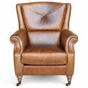 Springfield Aged Leather Armchair – Cognac at Online8 Furniture Auckland NZ