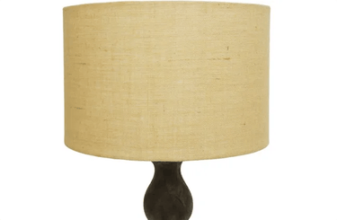 Stacked Wooden Floor Lamp - Walnut/Jute Shad at Online8 Furniture Auckland NZ