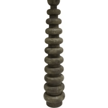 Stacked Wooden Floor Lamp - Walnut/Jute Shad at Online8 Furniture Auckland NZ
