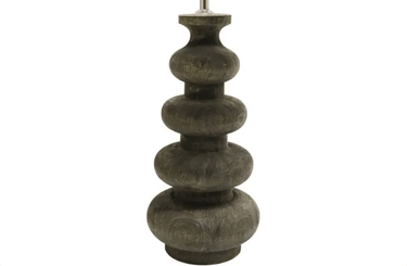 Stacked Wooden Table Lamp - Walnut at Online8 Furniture Auckland NZ