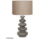 Stacked Wooden Table Lamp - Walnut at Online8 Furniture Auckland NZ
