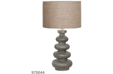 Stacked Wooden Table Lamp - Walnut at Online8 Furniture Auckland NZ